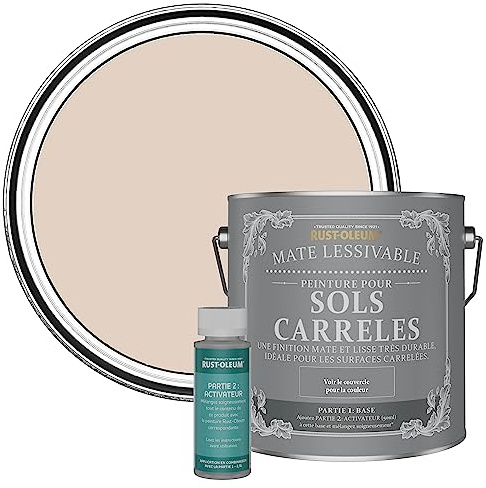Rust-Oleum Pink Washable Matt Floor Tile Paint - Homespun 2.5L