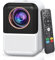 Mini Beamer WiFi Bluetooth Eingebauter Netflix,1080p 350 ANSI Mini Tragbarer Smart TV Projektor, unterstützt 4K, 4D 4P Keystone, 50% Digitalzoom, Bürosoftware, YouTube usw (Electric Focus)