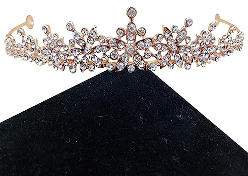 MEZHEN Diadem Prinzessin Krone Damen Haar Krone Strass Krone Prinzessin Krone für Blumenmädchen Geburtstags Bankett Party Geschenk Krone