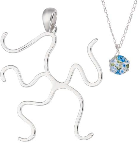 GOMAKERER 1 Pz Garra Colgante, Colgante de Garra de Plata de Ley, Colgantes de Filigrana Hueca, Ajustes de Cabujón En Blanco para Piedras Irregulares, Hallazgo de Joyería DIY