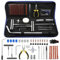 SHYOSUCCE Reifen Reparaturset, 80 Stück Reifenreparaturset Heavy Duty Flat Reparatur Set mit Reifendruckprüfer und Handschuhe für Auto, Motorrad, ATV, Jeep, LKW