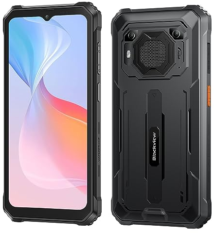 Rugged Smartphone Blackview BV6200 PRO, Batteria 13000mAh, 6.56'' HD+, 8GB+128GB (Estensione 1TB), ArcSoft® 13MP+8MP, IP68 MIL-STD-810H Cellulare Impermeabile Antiurto Android 13 DUAL SIM, Nero