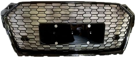 Mittelnetz Grilles Racing Grill für Audi A5 S5 RS5 2017-2020, Kühlergrill Frontstoßstangenhaube Grill Kühlergrill Frontstoßstange Haube Kühlergrill Grill,A