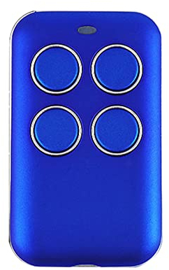 Telecomando Cancello Universali, Telecomando per Apriporta del Garage, Multifrequenza Apricancello a 4 Tasti, Duplicatore Telecomando, 280 Mhz- 868 Mhz (Blu)