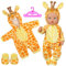 Aolso Kleidung Outfits für Baby Puppen, Babypuppenkleidung für 14–18 Zoll große Puppen, 35–45 cm große Babypuppen, Puppe Zubehör, Neue Puppenkleidungs-Outfits, Geschenke für Mädchen (Giraffe)