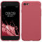 kwmobile Handyhülle kompatibel mit Apple iPhone SE (2022) / iPhone SE (2020) / iPhone 8 / iPhone 7 Hülle - Handy Case aus weichem Silikon in Dark Rose