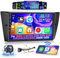 Inefala 2+64GB Android 15 Radio para BMW Serie 3 328i 335i 325i 2005-2011 Soporta Wireless CarPlay Android Auto, 9 Pulgadas Pantalla Radio con Bluetooth Navegación GPS Mirror Link RDS AHD WiFi DSP
