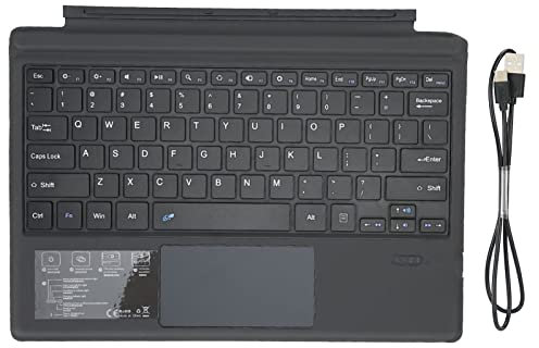 MUNEFE Teclado Delgado De Absorción Magnética, Teclado Inalámbrico Bluetooth con Panel Táctil, Cubierta De Teclado Inalámbrico, Reemplazo De Ratón Trackpad para Tableta PC