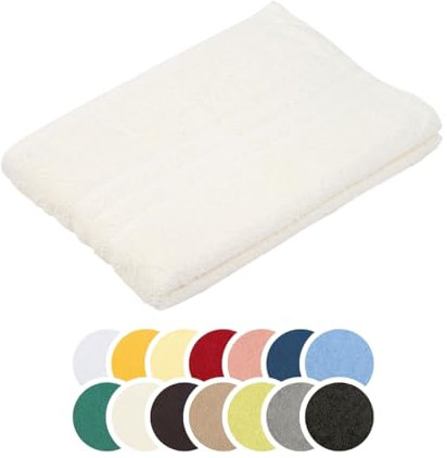 liebling Saunatuch, 100% Baumwolle, Serie Borkum, 70 x 200 cm, 60 Grad waschbar, trocknergeeignet, Farbe: Natur