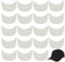 BENECREAT 20Pcs Baseball Cap Visor Insert, Ball Cap Form Shaper Plastic Hat Brim Baseball Hat Shaper Bump Cap Insert for Craft Sewing Caps Supplies Making