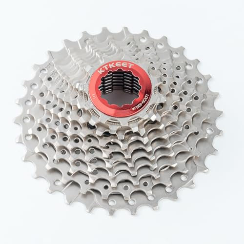 KTKEET 10-Gang-Kassette 11-30T/32T/34T/36T/40T/42T/46T/50T/Mountainbike/Rennrad-Kassette, 10-Gang-Fahrrad-Kassette, kompatibel mit Shimano Ultegra XT Sunrace Sram (11-30T)