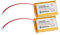YELUFT 2 Stück 3,7 V 2000 mAh Lithium Polymer Akku 1S Wiederaufladbare Batterie mit Schutzplatine und JST 1.25 Stecker für ESP32 Entwicklungsboard