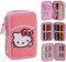 CERDÁ LIFE'S LITTLE MOMENTS Plumier con Accesorios Giotto Hello Kitty con Rotuladores, Lápices Y Bolígrafos | Estuche Triple Infantil con Diseño Sanrio