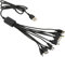 Longben 10 In 1 Universal Multifunction Cable Fit USB Charger for all mobile phone smartphone and bluetooth speaker mp3 bluetooth earphone old phone 10 ports charging cable