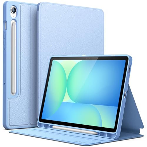 JETech Custodia per Samsung Galaxy Tab S10 FE / S9 FE 10,9 Pollici con S Pen Holder, Sottile Folio Stand Protettiva Tablet Cover, Multi-Angolo Visualizzazione (Blu)