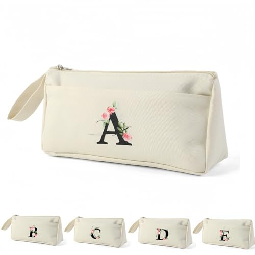 Blisswave Original Federmäppchen, A-Z Personalisierte Mäppchen mit Namen, Einfachem und Modernem Stil modischer Bleistifttasche, geeignet für Geschenke an Lehrer, Schüler, Kollegen und Schwestern