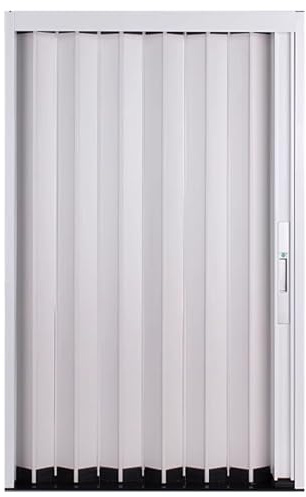 puerta plegable acordeon Puerta Tipo Acordeón De 210 Cm De Altura, Interior De Aleación De Aluminio, Puerta Tipo Concertina Impermeable Para Autocaravanas/Espacios Pequeños/Despensas(182x210cm)
