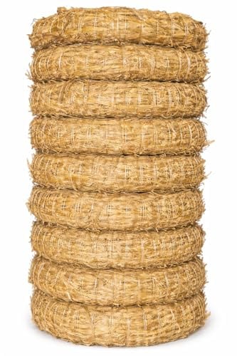 Strohkranz/Strohrömer 30 cm – 10er Set | Natur Strohkränze Ø 30 cm x 5 cm | Kränze zum Basteln, Dekorieren & Selbermachen | Weihnachtskranz, Türkranz, Tischdeko, DIY Kranz