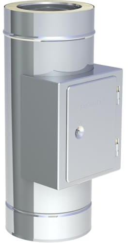 Jeremias DW-FU Ø 80 mm Revisionselement Rußschutztür bis 600°C für doppelwandiges Edelstahl-Abgassystem
