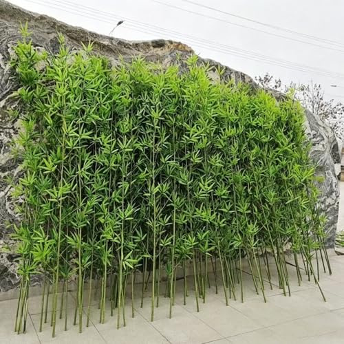XDOPIRRS Schermo Privacy in Bambù Artificiale per Esterni,Pianta Artificiale Impermeabile per la Privacy, Adatto per Decorare Balconi, Terrazze e Giardini(2m/6.5ft tall,30 Bamboo)