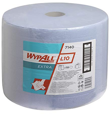 WypAll® X80 Reinigungstücher Power Clean Weiß 7140 – 1-lagig, Extra Saugstark, Großrolle für mittlere Aufgaben – 1 Rolle x 1.500 Tücher (gesamt 1.500)
