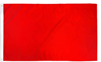 AZ FLAG - Bandera Comisario De Pista Roja - 90x60 cm - Bandera Comisarios De Carreras - Formula 1 100% Poliéster Con Ojales de Metal integrados - 50g - Colores Vivos Y Resistente A La Decoloración