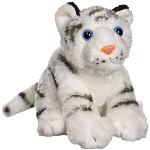 Wild Republic 10851 Plüsch Weißes Tiger Baby, Cuddlekins Kuscheltier, Plüschtier, 20 cm, Weiß