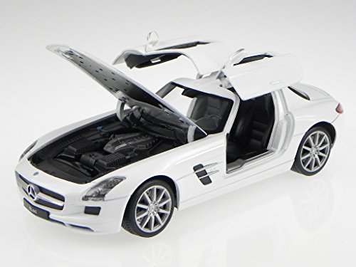 Welly Mercedes SLS AMG Weiss Modellauto 24025 1:24
