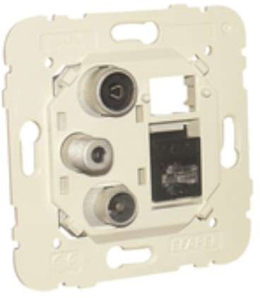 Efapel mec-21 - Toma multiple r-tv-sat-rj45 cat-6 utp estrella mec21