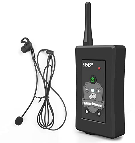 EJEAS FBIM Fußball Schiedsrichter Motorrad Helm Intercom,1200m Wireless 4 Personen Full Duplex Bluetooth Interphone mit Professionellen Schiedsrichter Headset