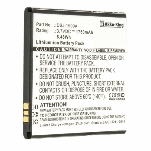 Akku-King Akku kompatibel mit Doro DBJ-1900A - Li-Ion 1750mAh - für Doro Liberto 820