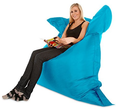 Extra Large Giant Bean Bag COVER ONLY in Teal Blue. XXXL 180x140cm. Indoor & Outdoor Large Waterproof Beanbag