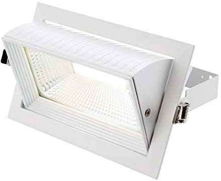 Saxby 78542 Axial Matt White IP20 Indoor 35W Cool White LED Rectangular Recessed Ceiling Light
