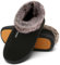 Mishansha Zapatillas Casa Mujer Invierno Pantuflas Mujer Invierno Zapatillas de estar por Casa Cerradas Calientes Women Slippers Negro Nocturno,Gr.42 EU