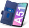 Aunote Coque Samsung A51, Housse A51, Étui Samsung A51 Rabat, Coque Portefeuille Samsung A51, Galaxy A51 Clapet Emplacement Carte, Fermeture Magnétique, Flip/Folio Phone Case, Cuir Protection.Bleu