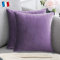 Douceur De Plumes 2er Set Lavendel lila Samt 40x40 cm Dekorativer Kissenbezug, Weicher Moderner Rechteckiger, Skandinavisches Wohnzimmer Dekor Sofa Schlafzimmer Bettboden (2 Lavendel lila)