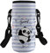 COEQINE Porte-bouteille isotherme avec bandoulière réglable - Portable - Pour l'école, la marche, la gym, les voyages, la randonnée - Imprimé panda mignon pour enfants et adultes