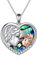 YAFEINI Katze Kette für Mädchen 925 Sterling Silber Katze Anhänger Halskette Schmuck Geschenk für Damen (Katze mit Mädchen Halskette Abalone Shell)