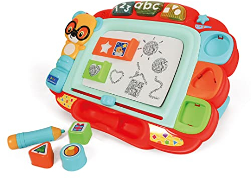 Clementoni- Buchstaben Canta E Impara-Gioco Elettronico Interattivo Bambini 18 Mesi, Magnetica Educativa Numeri E Parole, Lavagna Parlante in Italiano, Multicolore, Medium, 17741