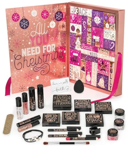 LAHAYE Beauty Adventskalender All you Need 2025, 24 hochwertige und einzeln verpackte Makeup und Kosmetik Überraschungen für Weihnachten, Geschenkset, Weihnachtsgeschnke