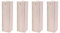 PRIZOM 4 x Wooden Red Wine Bottle Packaging Boxes for Gift Wooden Champagne Flute Wrapped Storage