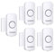 VOXON Wireless Door and Window Alarm Sensor 5 Pack 2 Modes Magnetic Window Door Burglar Alarm with 100dB Loud for Kids Safety Home Shop Security