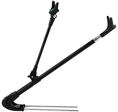 KITANDOVE Rutenhalter Aus Edelstahl Angelrutenständer Mit Verstellbarer Halterung Stabiler Angelrutenhalter Für Wandmontage 180° Drehbar