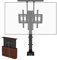 Soporte de TV móvil con ruedas Soporte de TV universal para pantalla de plasma de 32/40/55/60/65/70 pulgadas, LED, LCD, OLED, televisores curvos - Soporte universal con ruedas, carga 80 kg Soporte de