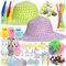 Edmirfun Kit De Decoración De Capó De Pascua,Juego De Capó De Pascua,Con Huevos De Pascua,Sombrero De Paja,Pollitos,Gorro De Pascua Para Niños,Manualidades Pascua Niños,Regalos De Pascua Niños