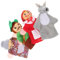 ifundom Fingerpuppen Mit Cartoon-tiermotiv 4-teiliges Set Kindergeschichten Requisiten Handpuppen Für Kinderspielzeug Und Eltern-Kind-interaktion