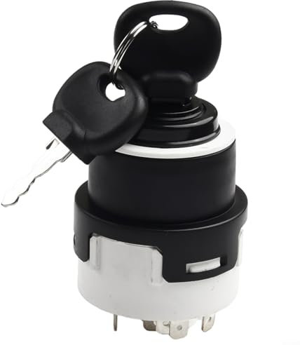 Ersatz Zündschalter für JCB 4CX mit zwei Schlüsseln, kompatibel mit 70180184 85804674