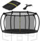 Trampolin Sicherheitsnetz 305/366cm, Trampolin Netz- Innenliegend Netz Mit Reißverschluss Und Schnallen, UV-beständiges Ersatznetz, Geeignet Für 6 Oder 8 Stangen Trampolin Zubehör (366cm (8 Stangen))