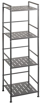 HAKU Möbel Regal, anthrazit, Metall - Maße: B 33 x H 106 x T 28 cm, Style: Modern