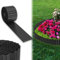 UISEBRT Cortenstahl Rasenkante, Verzinktes Beetbegrenzung aus Metall Einfach zu Montieren, 18cm Hoch Flexibel Rasenkanten, Wurzelsperre Blumenbeet oder als Mähkante Länge Anpassbar(10M, Schwarz)